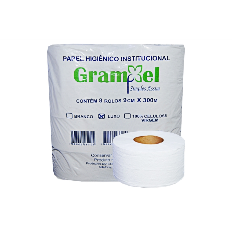 Papel hig. Grampel 100% celulose 300 metros